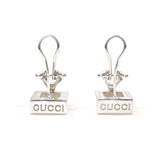 GUCCI earring Square Silver925 Silver Women Second hand