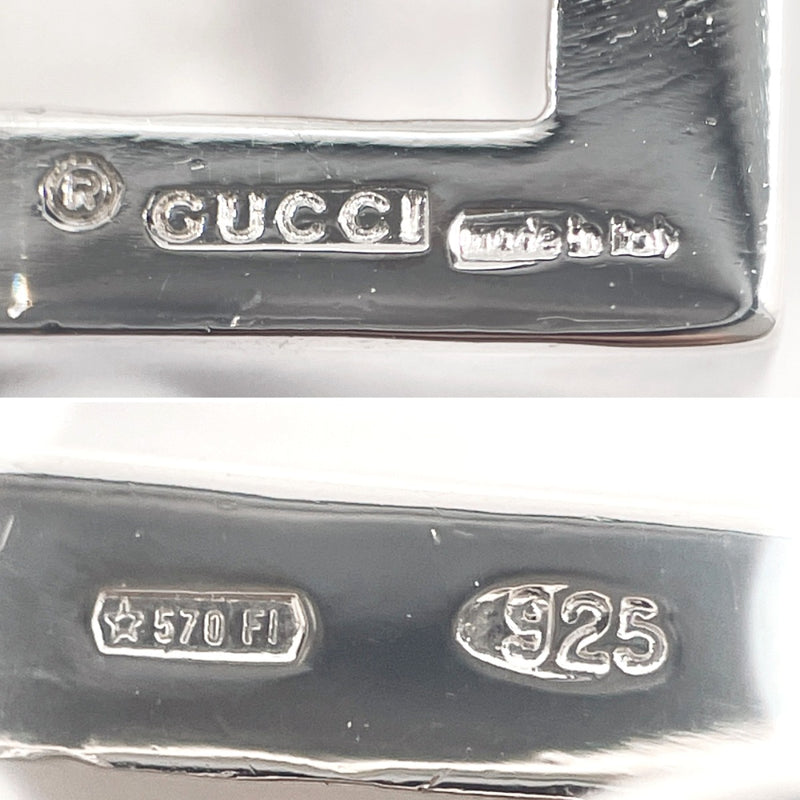 GUCCI earring Square Silver925 Silver Women Second hand