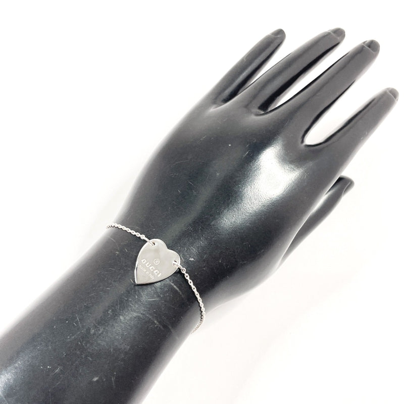 GUCCI bracelet Trademark Heart Silver925 Silver Women Second hand