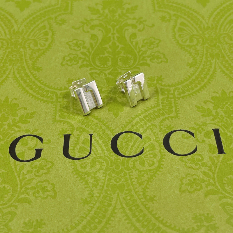 GUCCI earring G logo Silver925 Silver unisex Second hand