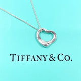TIFFANY&Co. Necklace Open heart Elsa Peretti Silver925 Silver Women Second hand