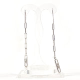 GUCCI earring Logo Swing Chain Silver925 Silver Women Second hand