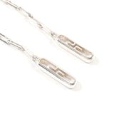 GUCCI earring Logo Swing Chain Silver925 Silver Women Second hand