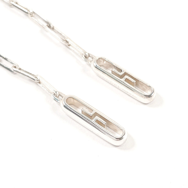 GUCCI earring Logo Swing Chain Silver925 Silver Women Second hand