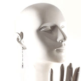 GUCCI earring Logo Swing Chain Silver925 Silver Women Second hand