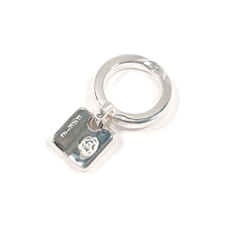 CHANEL Ring Camellia No.5 Clover plate Silver #US 5 1/4 Silver Women Second hand