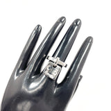 CHANEL Ring Camellia No.5 Clover plate Silver #US 5 1/4 Silver Women Second hand