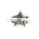 Dior Ring Star ribbon Silver925 #US 5 1/4 Silver Silver Women Second hand