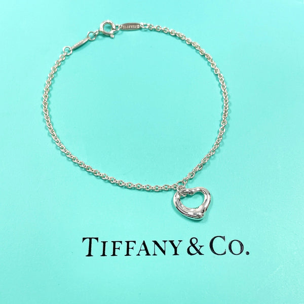 TIFFANY&Co. bracelet Open heart Elsa Peretti Silver925 Silver Women Second hand