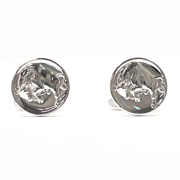 Georg Jensen cuffs Cow motif cufflinks Silver925 Silver mens Second hand