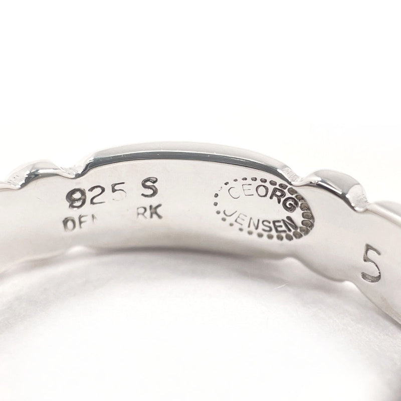 Georg Jensen Ring Leaf Silver925 #US 4 3/4 Silver Women Second hand