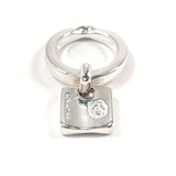 CHANEL Ring Camellia No.5 Clover plate Silver #US 5 3/4 Silver Women Second hand