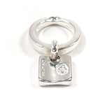 CHANEL Ring Camellia No.5 Clover plate Silver #US 5 3/4 Silver Women Second hand