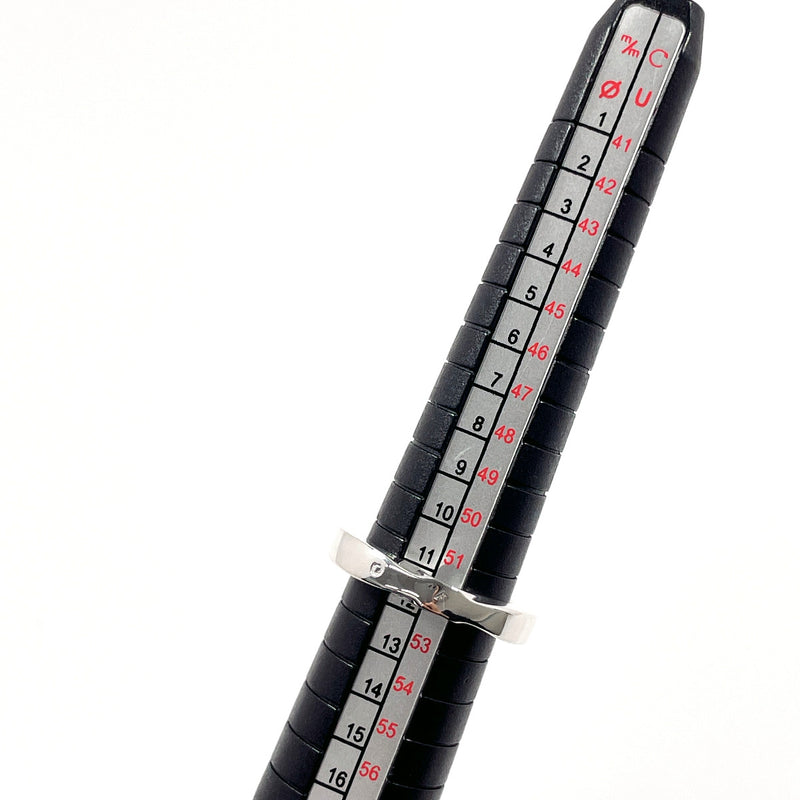 CHANEL Ring Camellia No.5 Clover plate Silver #US 5 3/4 Silver Women Second hand