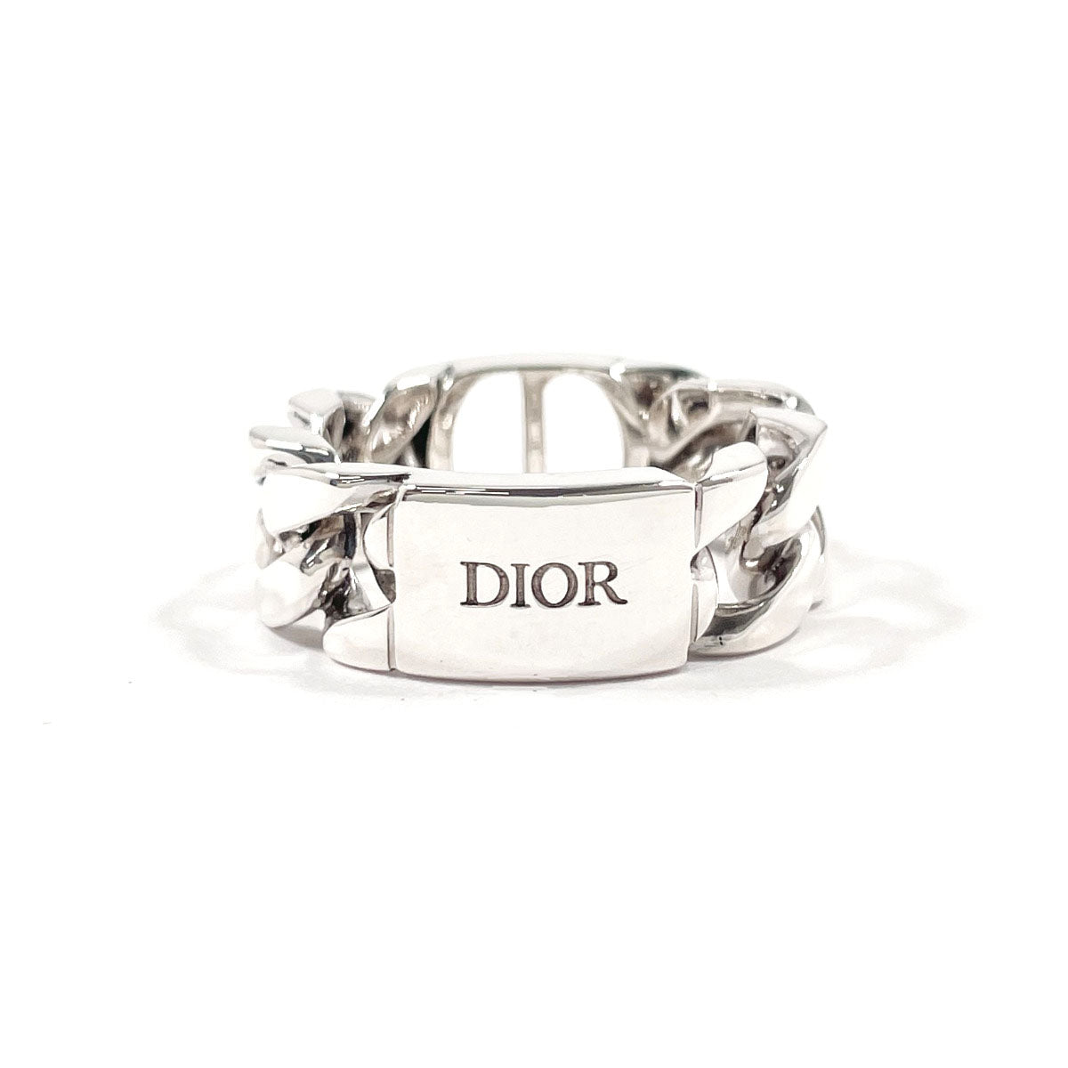 Dior Ring CD Icon Chain Link Silver925 #US 9 Silver mens Second