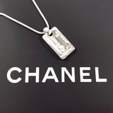 CHANEL Necklace with logo Silver925 Silver Women Second hand