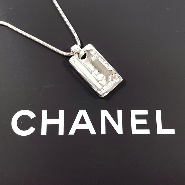 CHANEL Necklace with logo Silver925 Silver Women Second hand