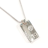 CHANEL Necklace with logo Silver925 Silver Women Second hand