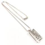 CHANEL Necklace with logo Silver925 Silver Women Second hand