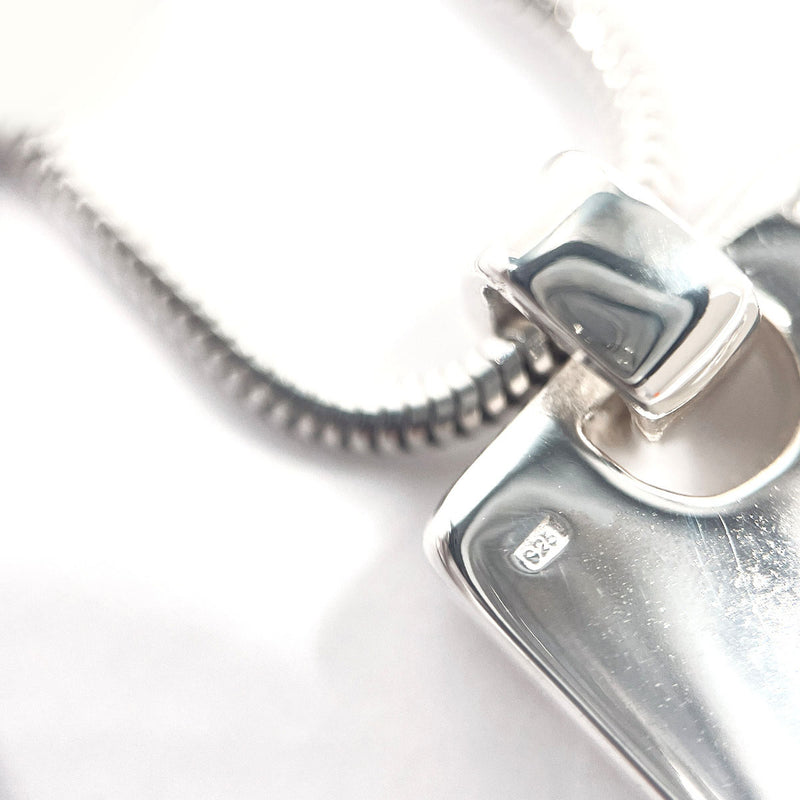 CHANEL Necklace with logo Silver925 Silver Women Second hand
