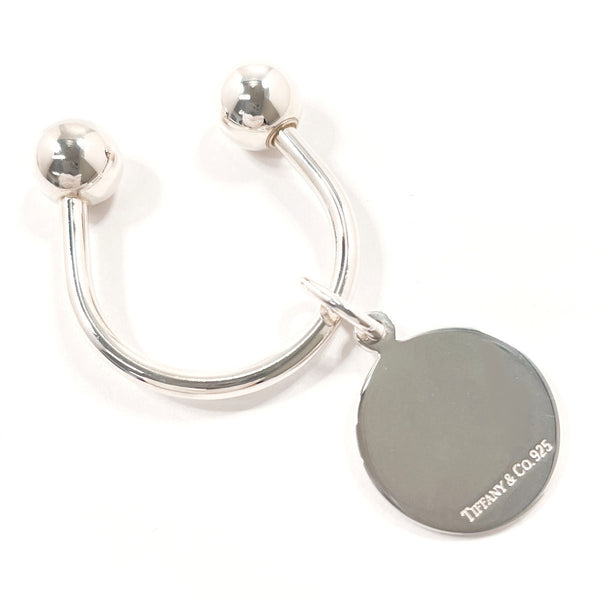 TIFFANY&Co. key ring round tag keyring Silver925 Silver unisex Second hand