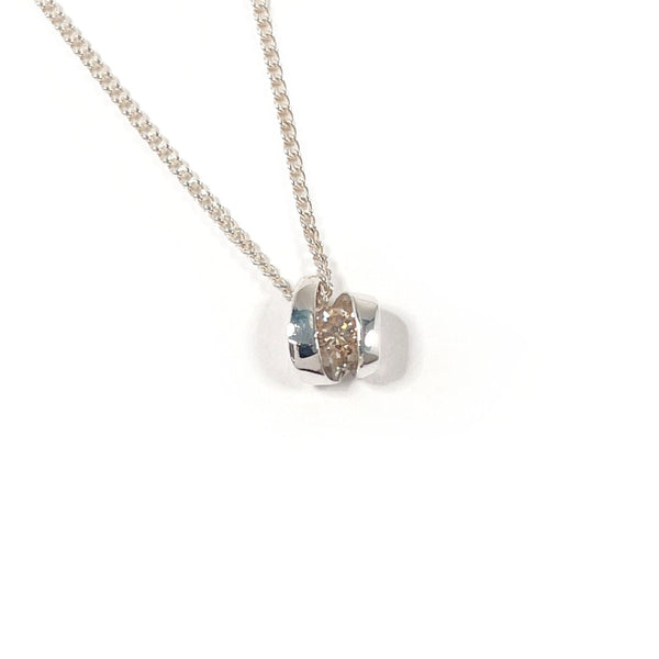 4℃ Necklace Silver/Stone Silver Women Second hand