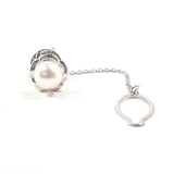 MIKIMOTO Tie pin Tie tuck Silver/Pearl Silver mens Second hand