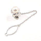 MIKIMOTO Tie pin Tie tuck Silver/Pearl Silver mens Second hand