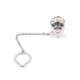 MIKIMOTO Tie pin Tie tuck Silver/Pearl Silver mens Second hand