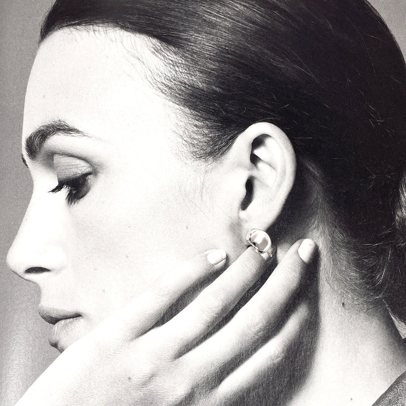 TIFFANY&Co. Earring Bean Elsa Peretti Silver925 Silver Women Second hand