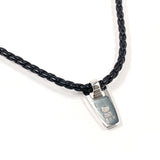 Georg Jensen Necklace Silver925/leather Silver Silver unisex Second hand