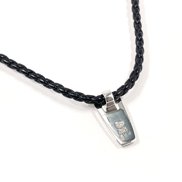 Georg Jensen Necklace Silver925/leather Silver Silver unisex Second hand