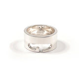 GUCCI Ring Cutout G Silver925 #US 6 1/4 Silver mens Second hand