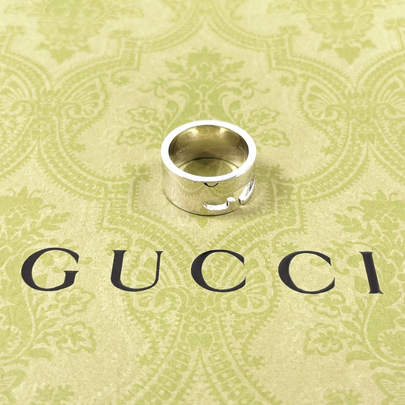 GUCCI Ring Cutout G Silver925 #US 6 1/4 Silver mens Second hand