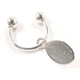 TIFFANY&Co. key ring Oval Tag Screwball Keyring Return to Silver925 Silver unisex Second hand