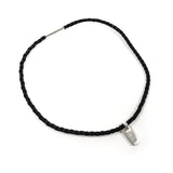 Georg Jensen Necklace 423 Silver925/leather Silver mens Second hand