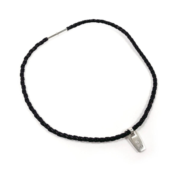 Georg Jensen Necklace 423 Silver925/leather Silver mens Second hand