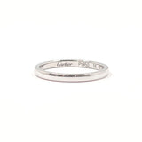 CARTIER Ring B4071956 1895 Wedding Ring Pt950Platinum #US 7 1/4 Silver mens Second hand