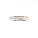 CARTIER Ring B4077751 1895 Wedding Ring Pt950Platinum/diamond #US 5 1/4 Silver Women Second hand