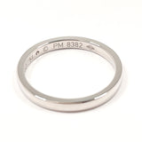 CARTIER Ring B4077751 1895 Wedding Ring Pt950Platinum/diamond #US 5 1/4 Silver Women Second hand