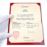 CARTIER Ring B4077751 1895 Wedding Ring Pt950Platinum/diamond #US 5 1/4 Silver Women Second hand