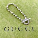 GUCCI bracelet Ball chain Silver925 Silver Women Second hand