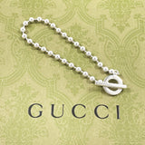 GUCCI bracelet Ball chain Silver925 Silver unisex Second hand