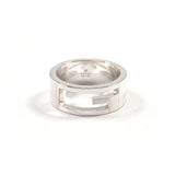 GUCCI Ring Branded Cutout G Silver925 #US 6 1/2 Silver unisex Second hand