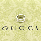 GUCCI Ring Branded Cutout G Silver925 #US 6 1/2 Silver unisex Second hand