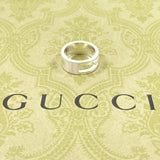 GUCCI Ring Branded Cutout G Silver925 #US 5 1/2 Silver Women Second hand