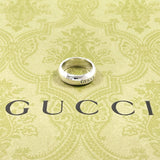 GUCCI Ring logo Silver925 #US 5 1/4 Silver Women Second hand