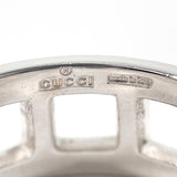 GUCCI Ring open square Silver925 #US 6 Silver unisex Second hand