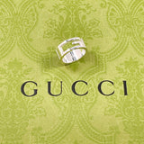 GUCCI Ring Branded Cutout G Silver925 #US 5 1/4 Silver Women Second hand
