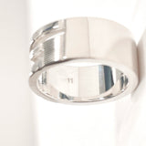 GUCCI Ring Branded Cutout G Silver925 #US 5 1/4 Silver Women Second hand